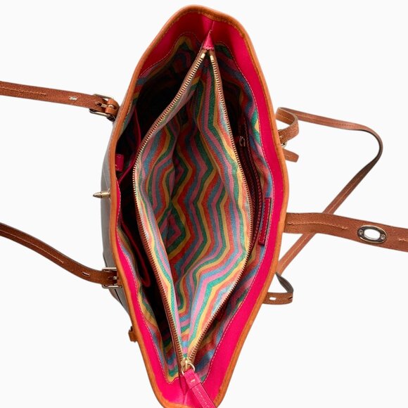 Dooney & Bourke Claremont Dover Large Tote Pebble Grain Leather Womens Satchel - Picture 14 of 16